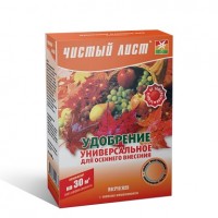 Удобрение кристаллическое Чистый лист универсальное для осенневого внсения, 300 г